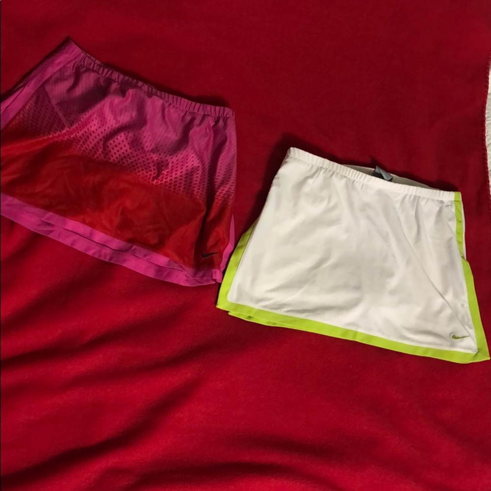 2 Nike drifit athletic tennis skirts - size XS